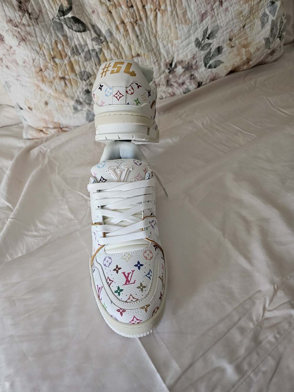 Louis Vuitton White Multicolor Monogram Sneaker